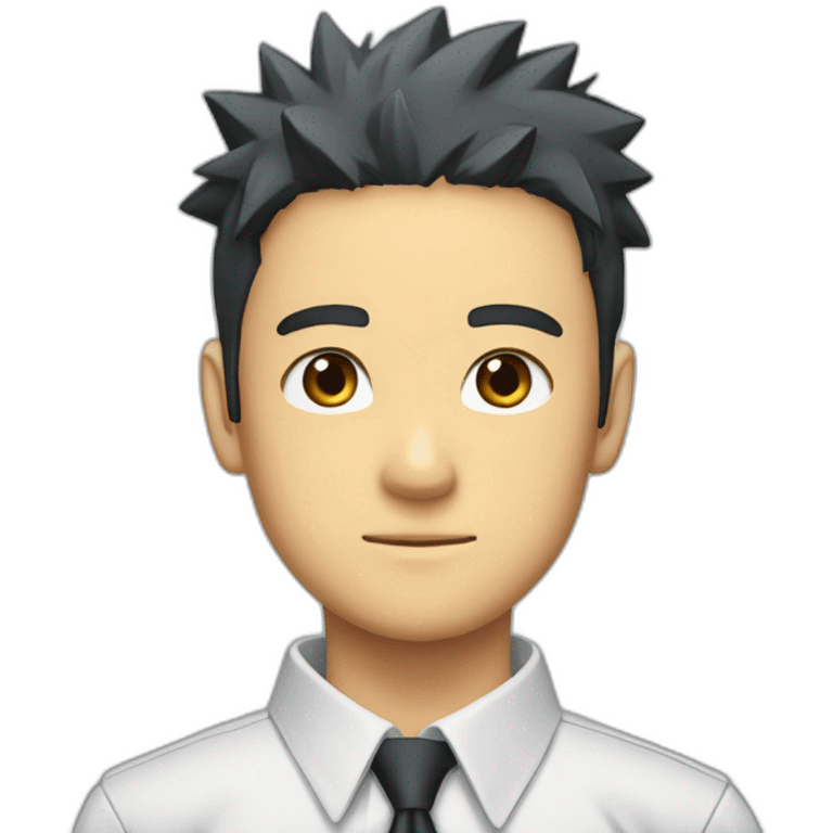 naruto in shirt and tie emoji