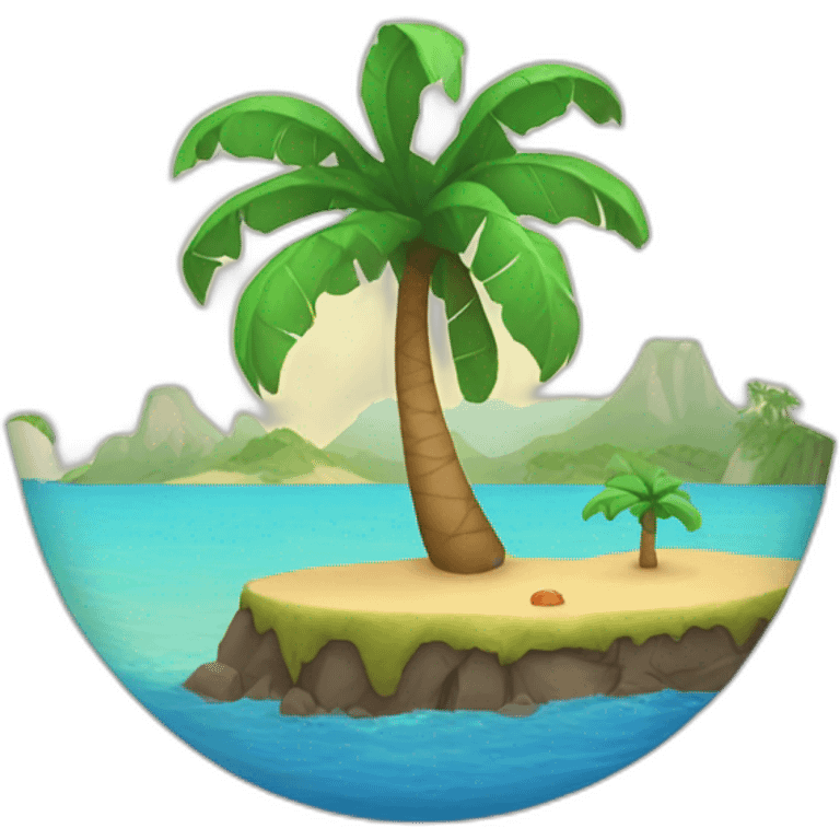 Île déserte emoji