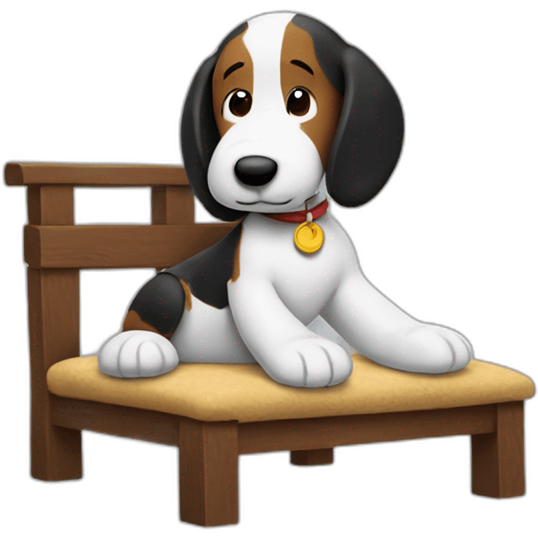 Snoopy chilling emoji