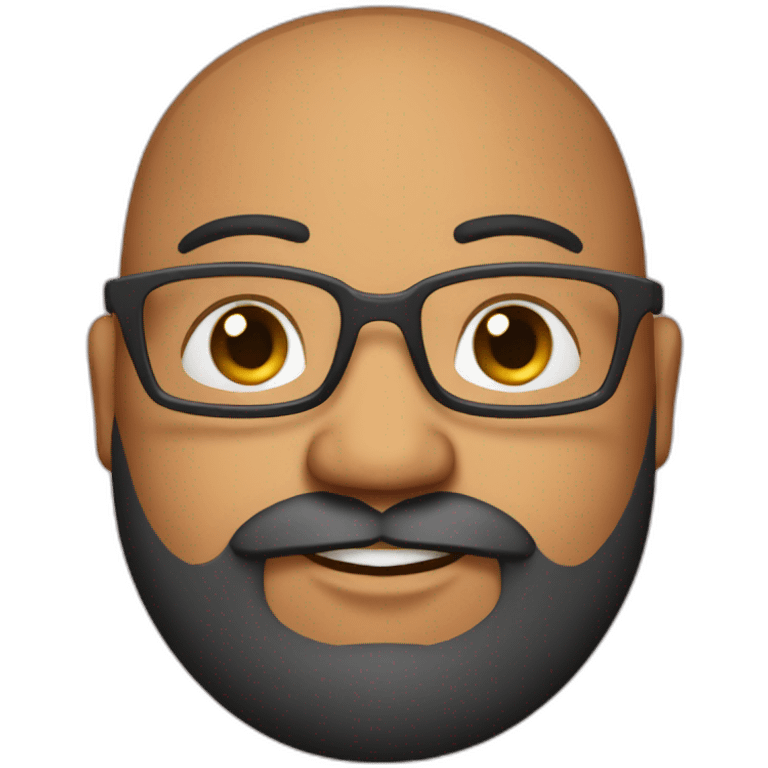 chubby-indian-guy-with-beard-and-glasses-and-buzz-cut emoji