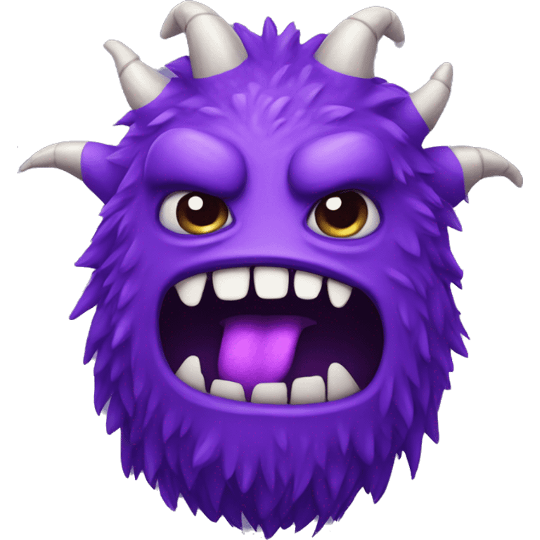 Purple monster emoji