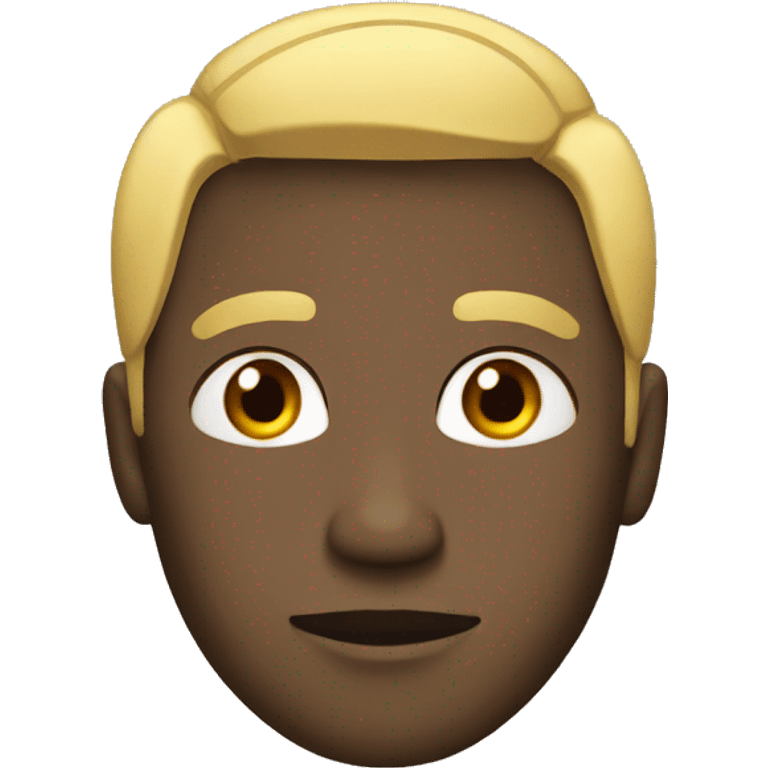 black asian man with blonde hair and red eyes emoji