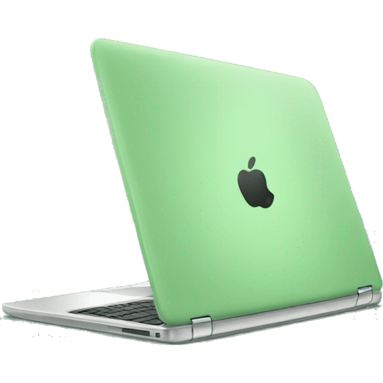 light green laptop emoji