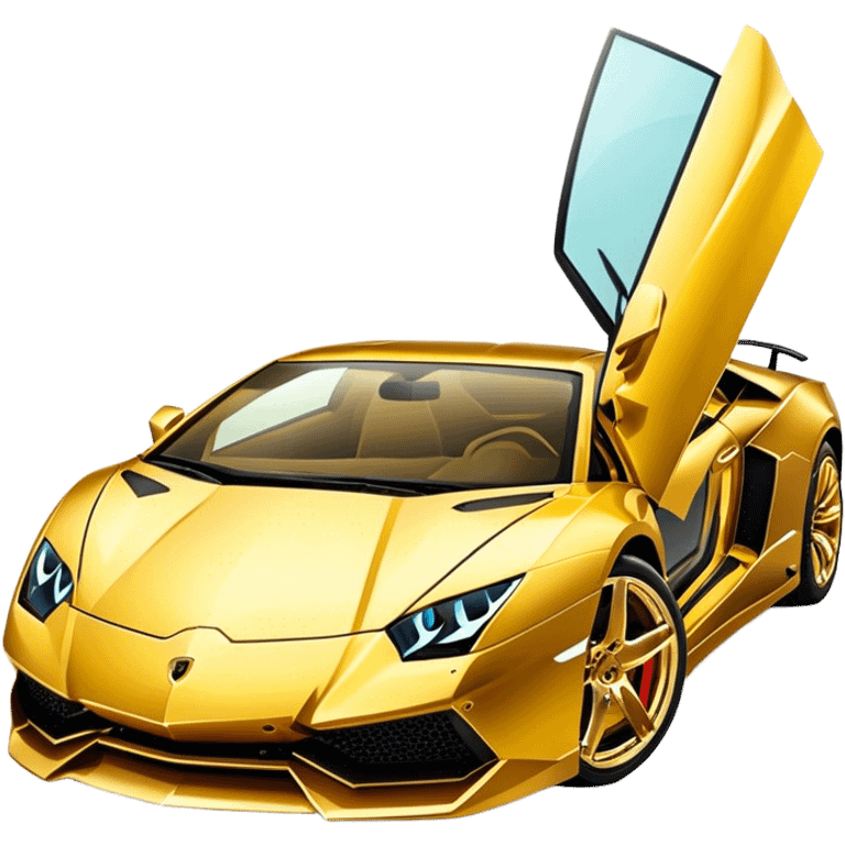 Golden Lamborghini  emoji