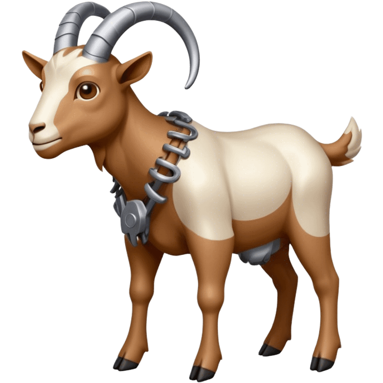 Mechanical Goat(Ram) man 2/3 view emoji