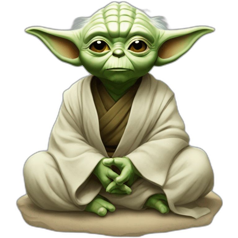 Yoda Cosmic méditation  emoji