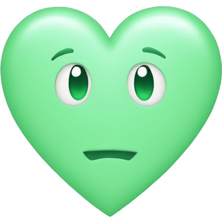 green pastel heart emoji