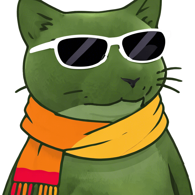 Cat with sunglasses emoji