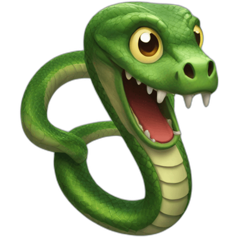 creepy scary snake emoji