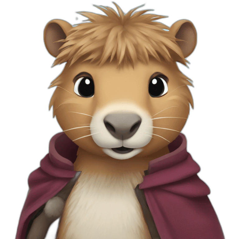 capybara in Elza’s FROZEN costume  emoji