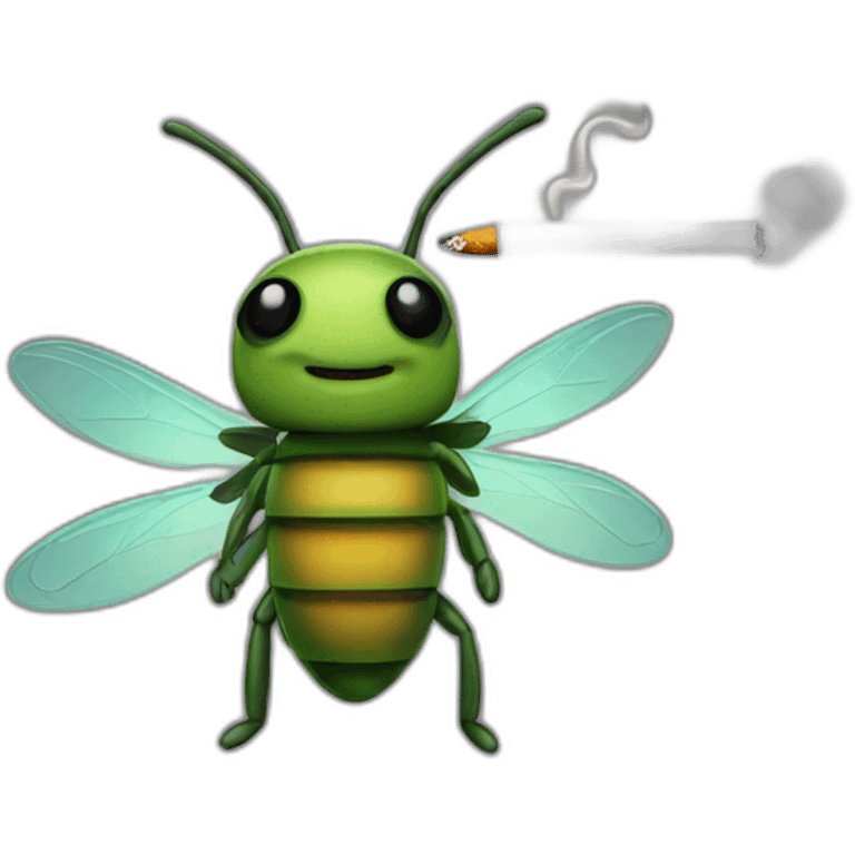 Firefly with a cigarette  emoji