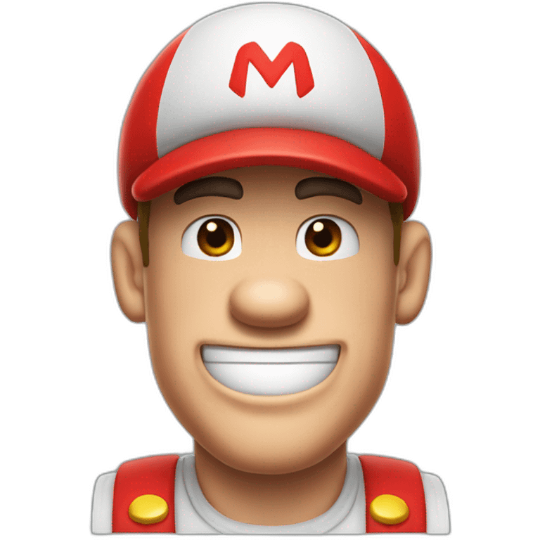 john cena wearing super mario cap emoji