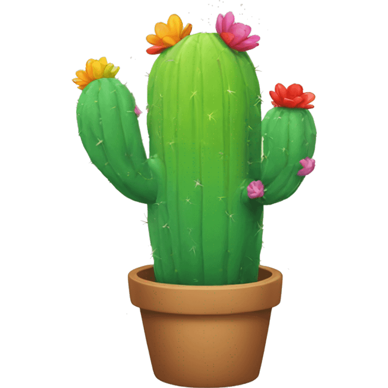 Rainbow cactus  emoji