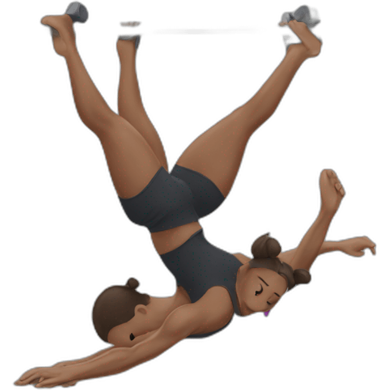 Workout on horizontal bar emoji