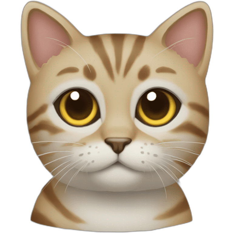 Трехцветная кошка emoji