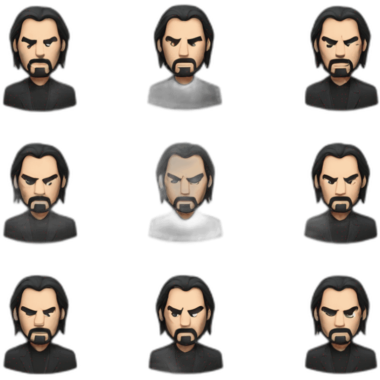 John wick angry emoji