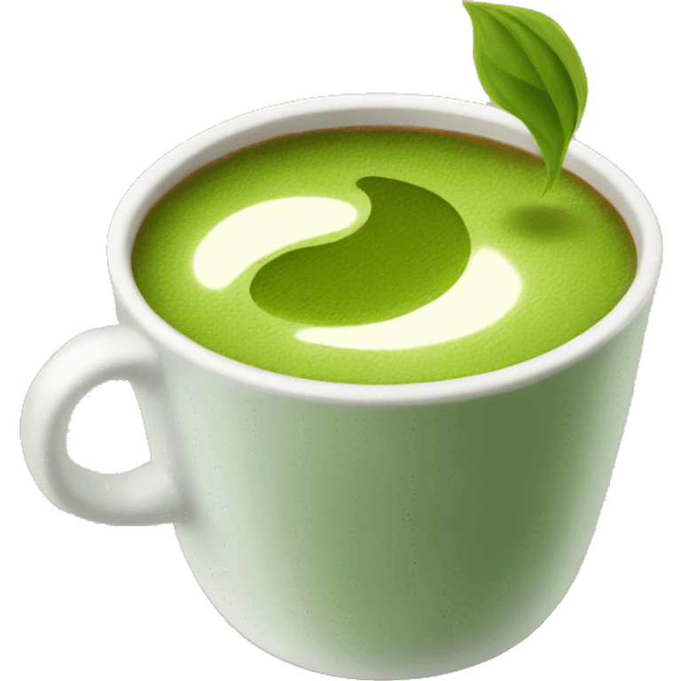 Matcha coffee emoji