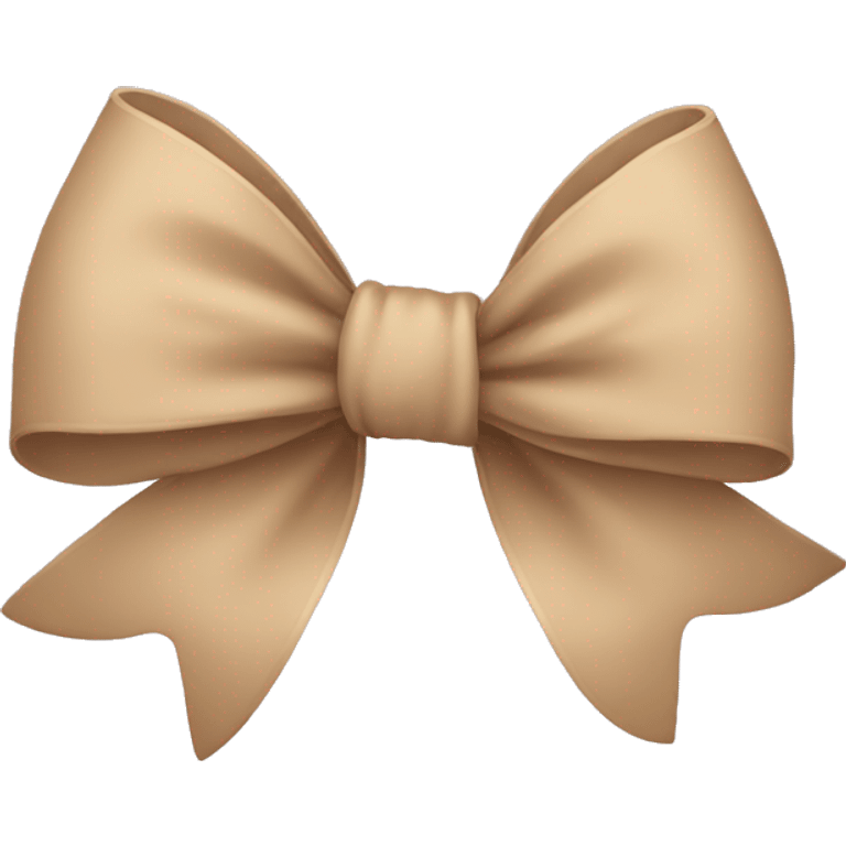 beige bow  emoji