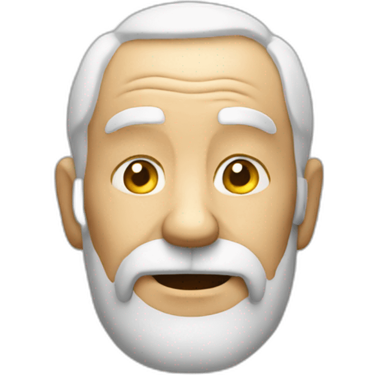 Old man 3d emoji