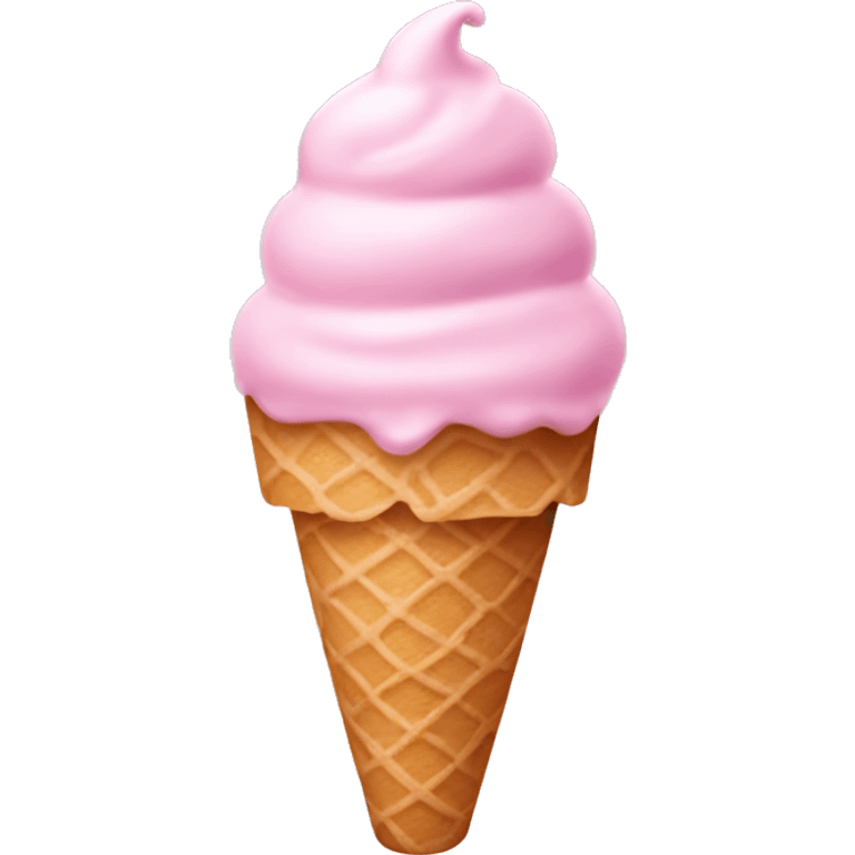 pastel pink ice cream emoji