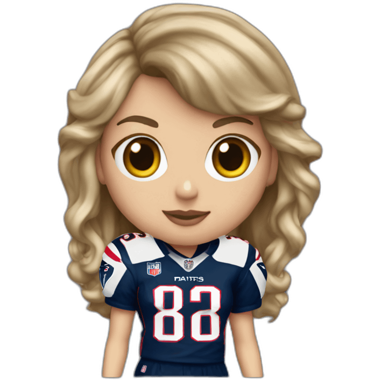 taylor-swift-in-a-patriots-jersey emoji