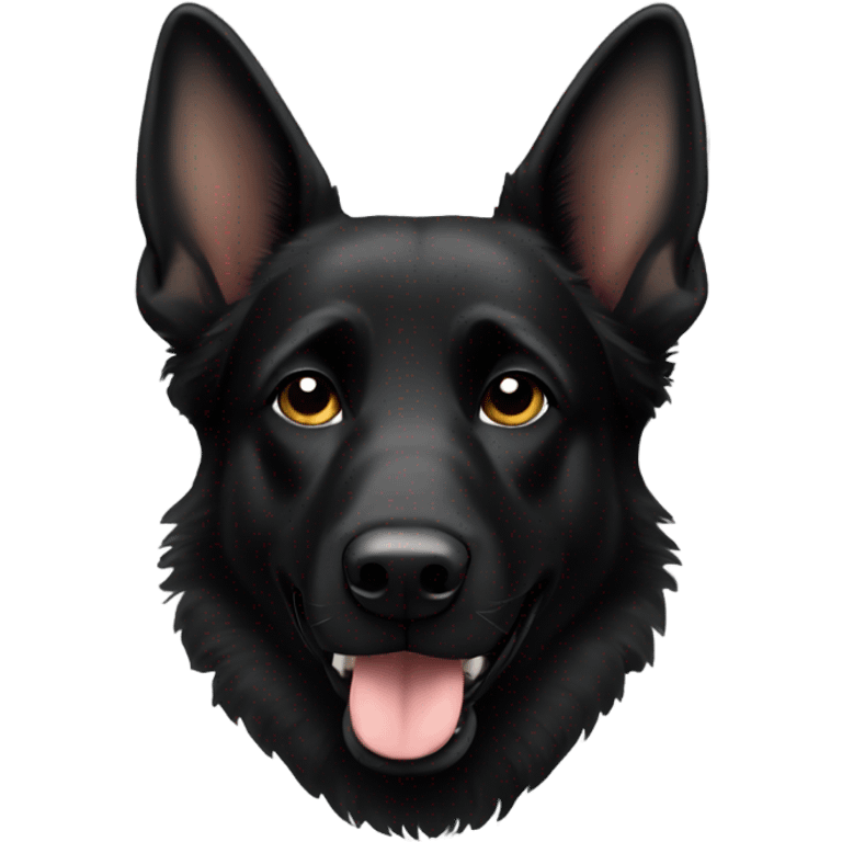 Black german shepherd emoji