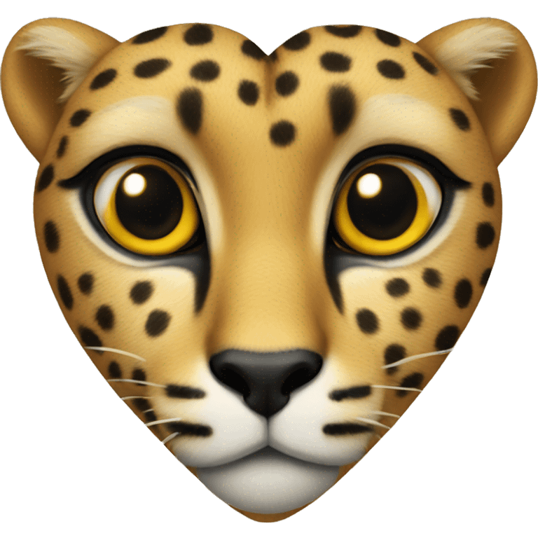 Cheetah heart emoji