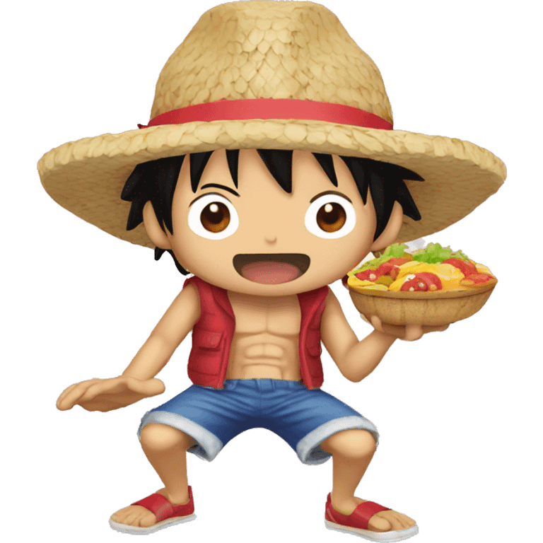 Luffy qui mange chopper emoji