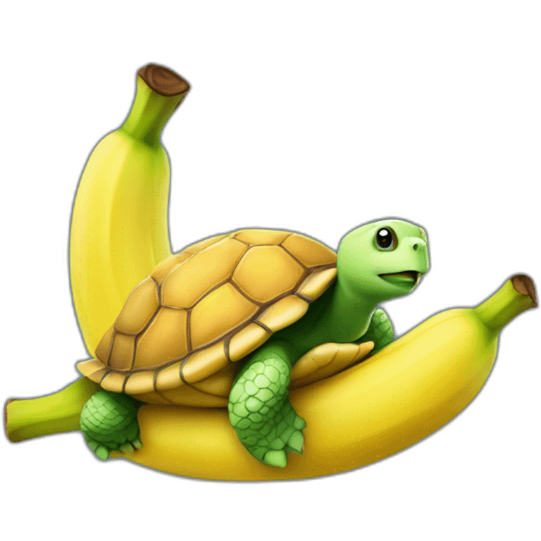 Tortue on banana emoji