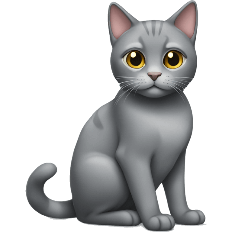 Grey cat  emoji