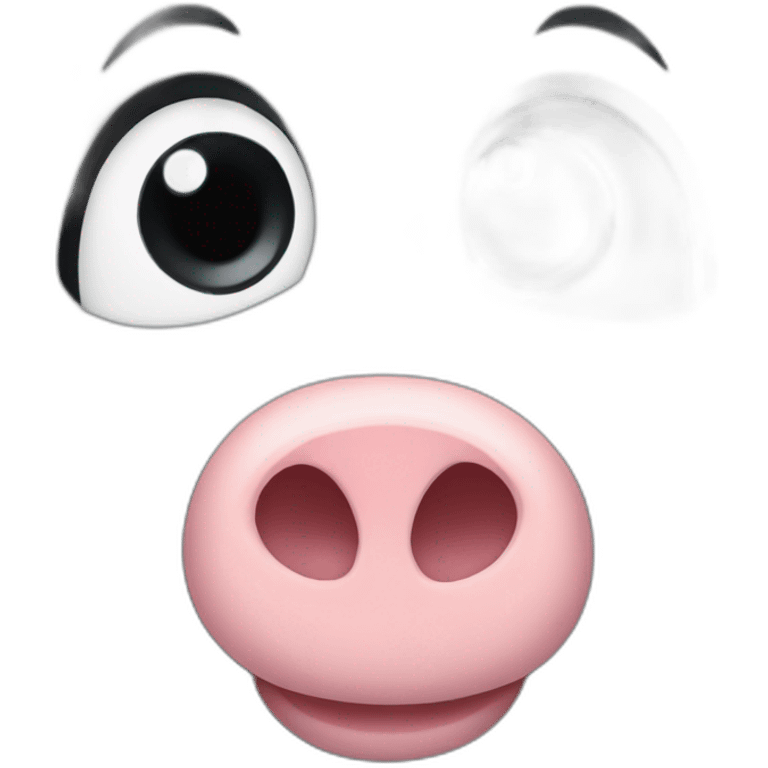 Pua pig disney face emoji