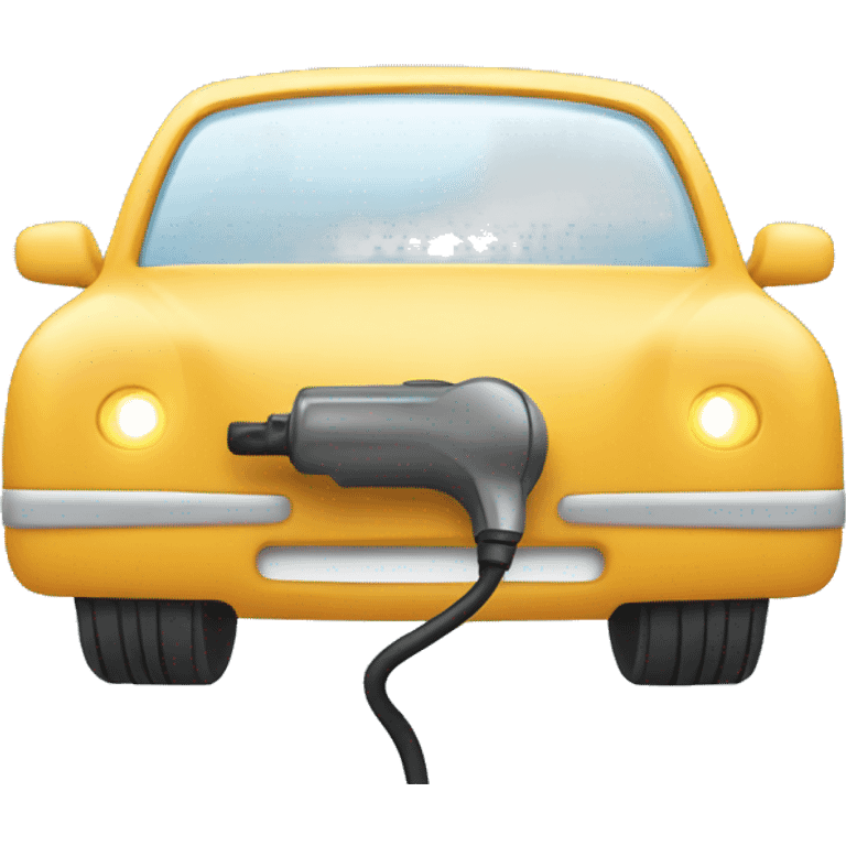 Electric car charger emoji