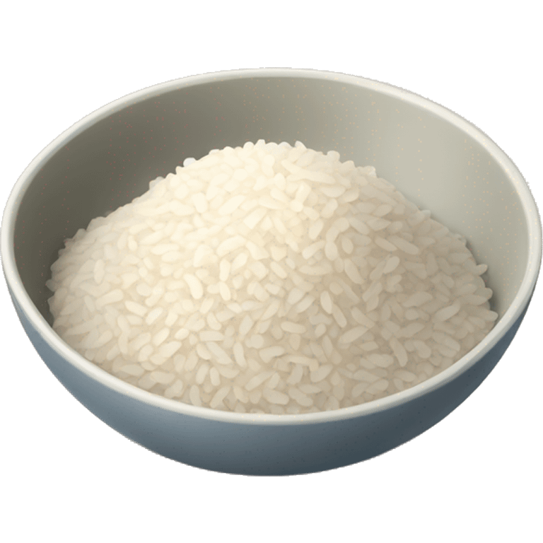 bowl of half eaten rice emoji