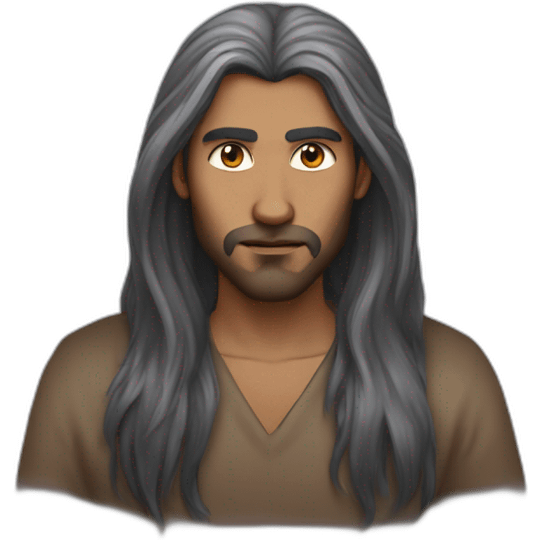 Long hair Sri Lankan dungeon master emoji