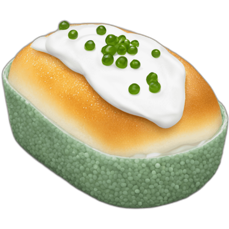 caviar-bread-with-sour-cream-onion emoji