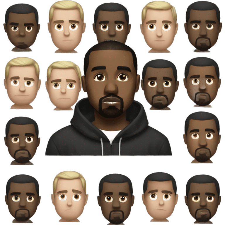 Kanye with p diddy emoji