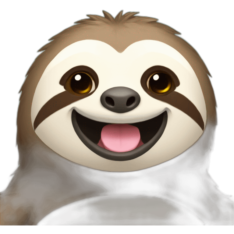 sloth smiling emoji