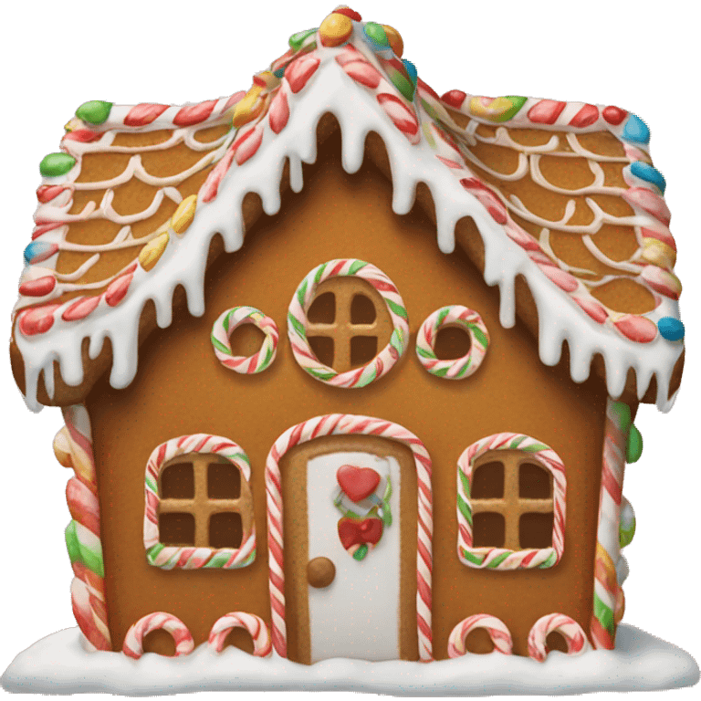 gingerbread house emoji