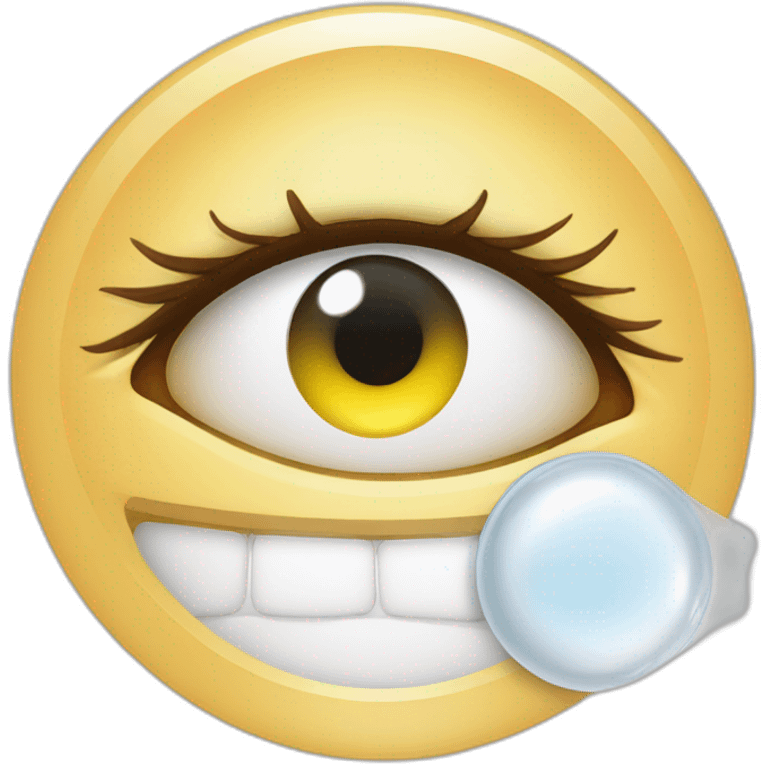 Contact lenses with case and solution emoji