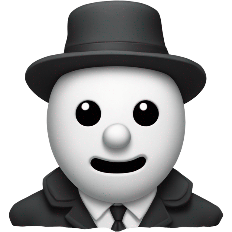 A snowman that’s in the mafia. emoji