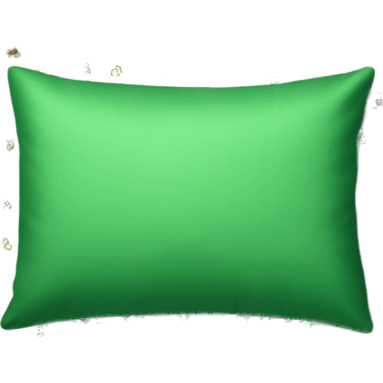 Green pillow with christmas pattern emoji