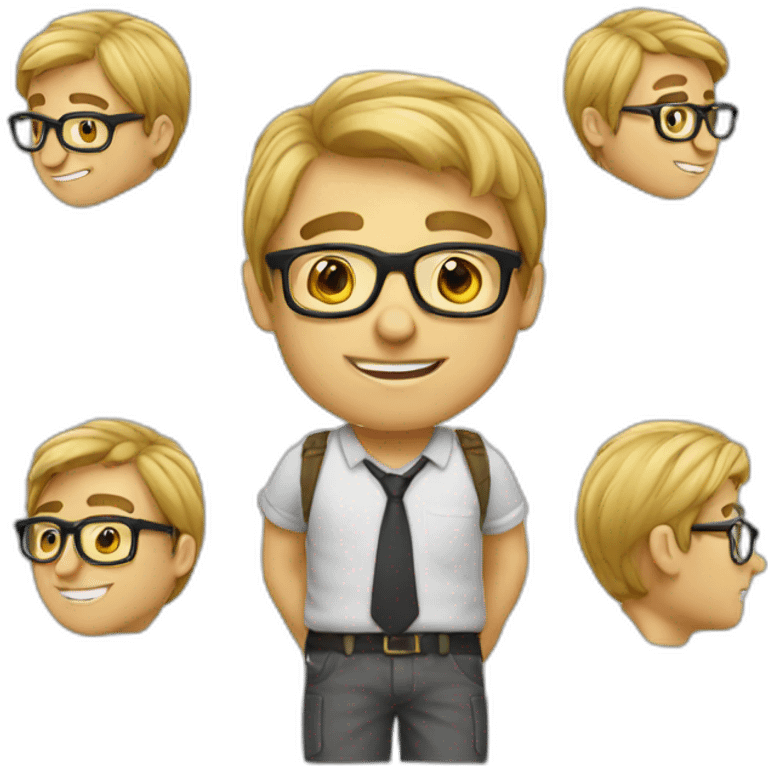 Geek-boy emoji