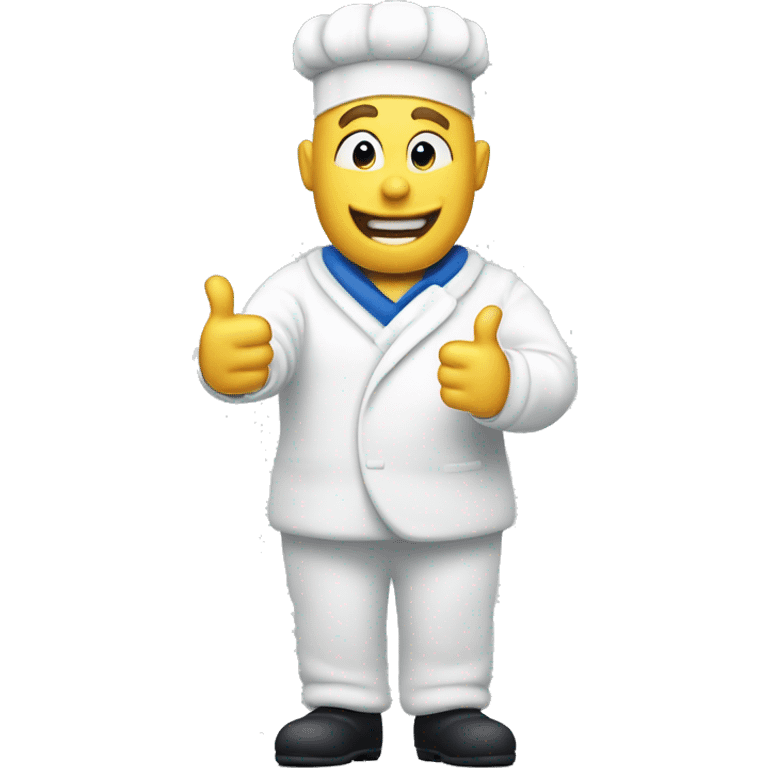 white michelin character, thumbs up emoji