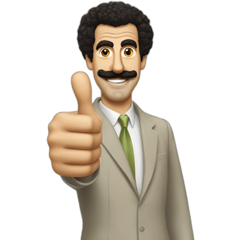 borat thumbs up emoji