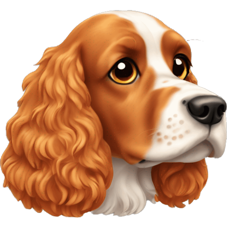 Orange cocker spaniel  emoji