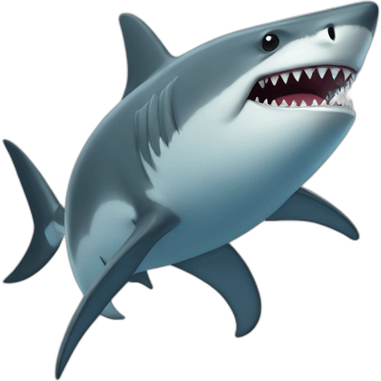 Orque sur un requin emoji