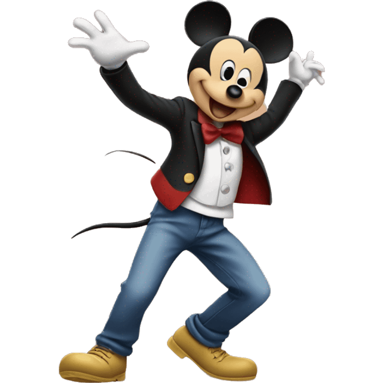 Mickey Mouse dancing  emoji