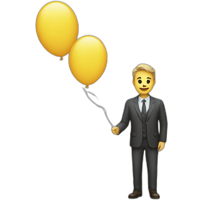 man with balloon shape emoji