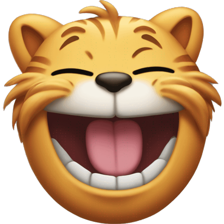 Garfield laughing  emoji