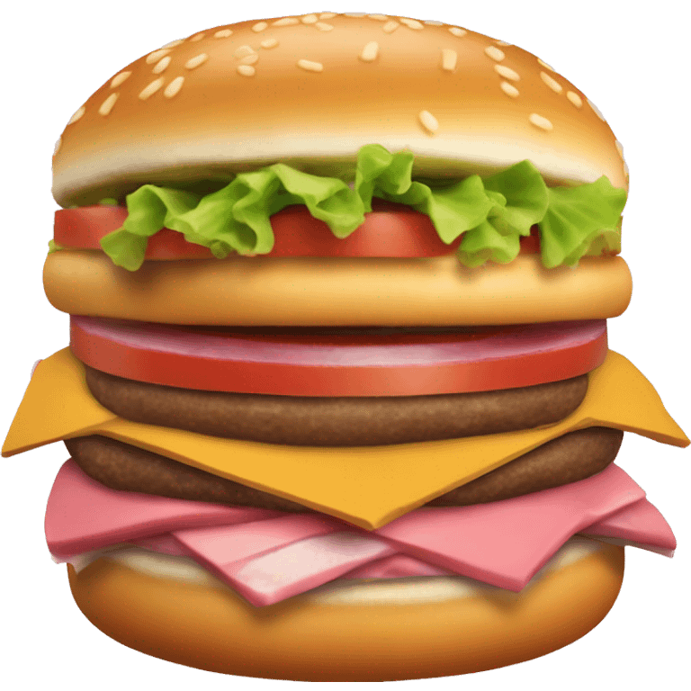 Hamburguesa rosada emoji